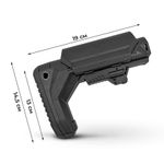 Приклад Вега телескопический с подщечником, под трубы Mill-spec и Com-spec, антилюфт, К.Арма/ K.Arma