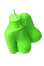 Зеленая сувенирная свеча «Женский силуэт»