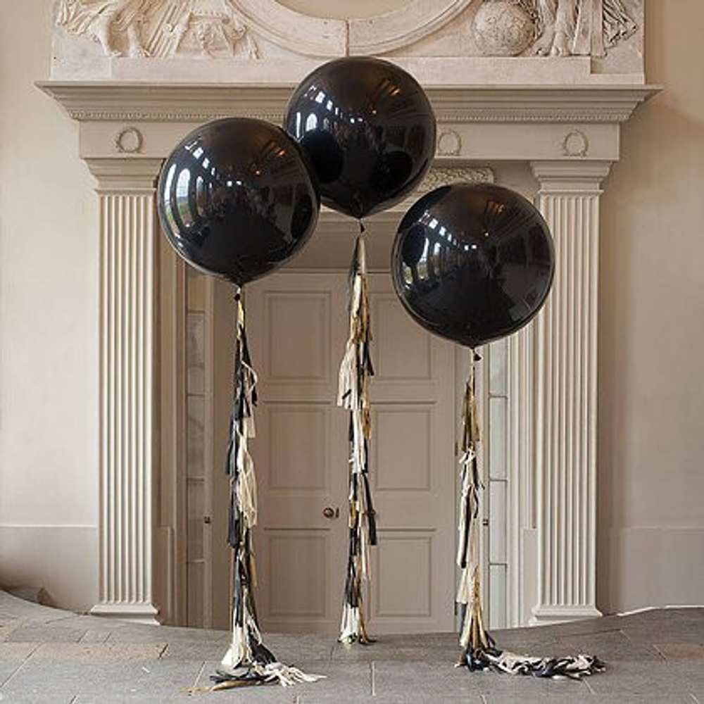 Black set (3 шара) +tassel
