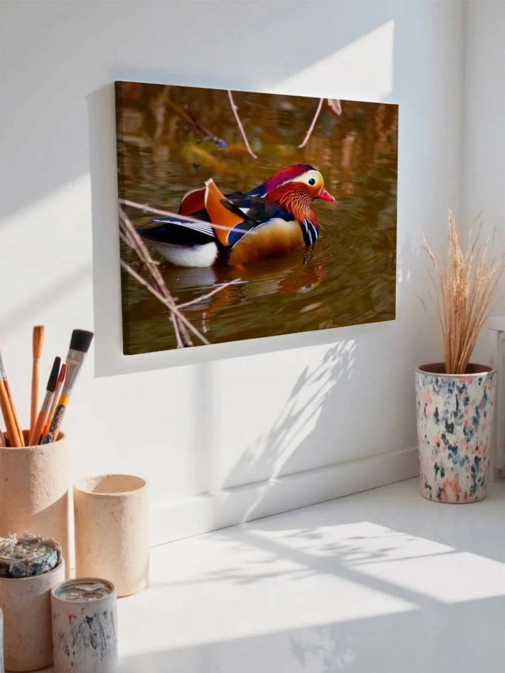 Картина на стену 40 X 50 Утка мандаринка