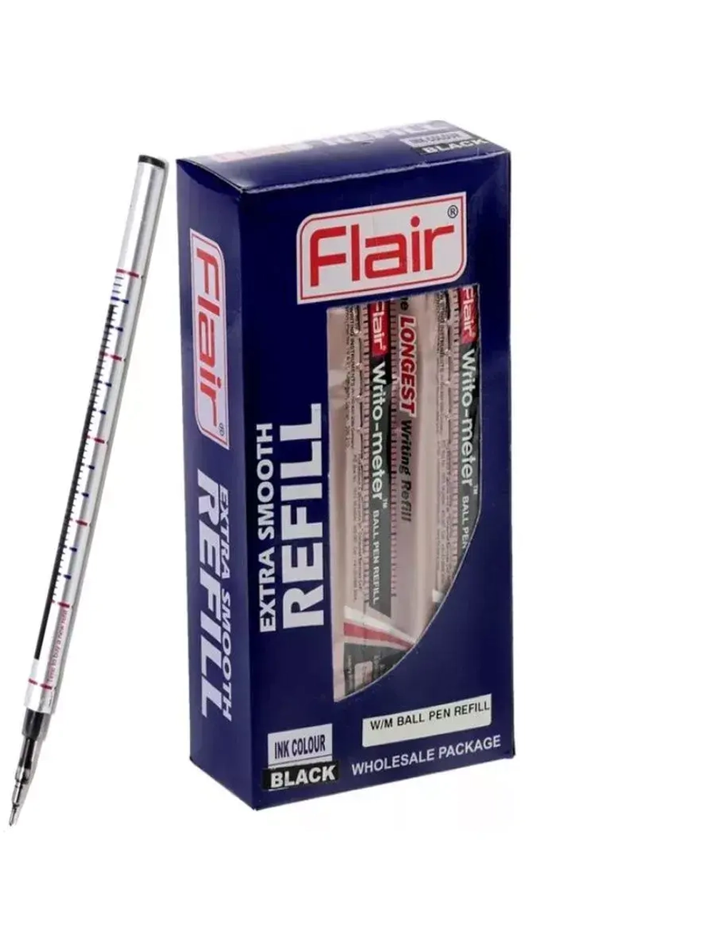 Стержень шариковый Writo-meter F-743, черный, 10 шт.