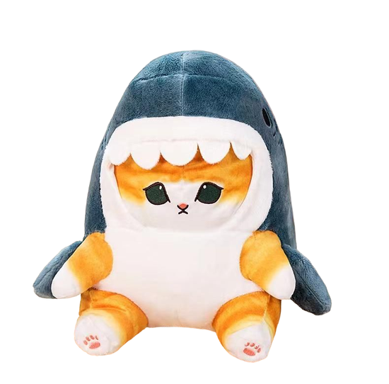 Мягкая игрушка " Котёнок - Акуленок " , 40 см