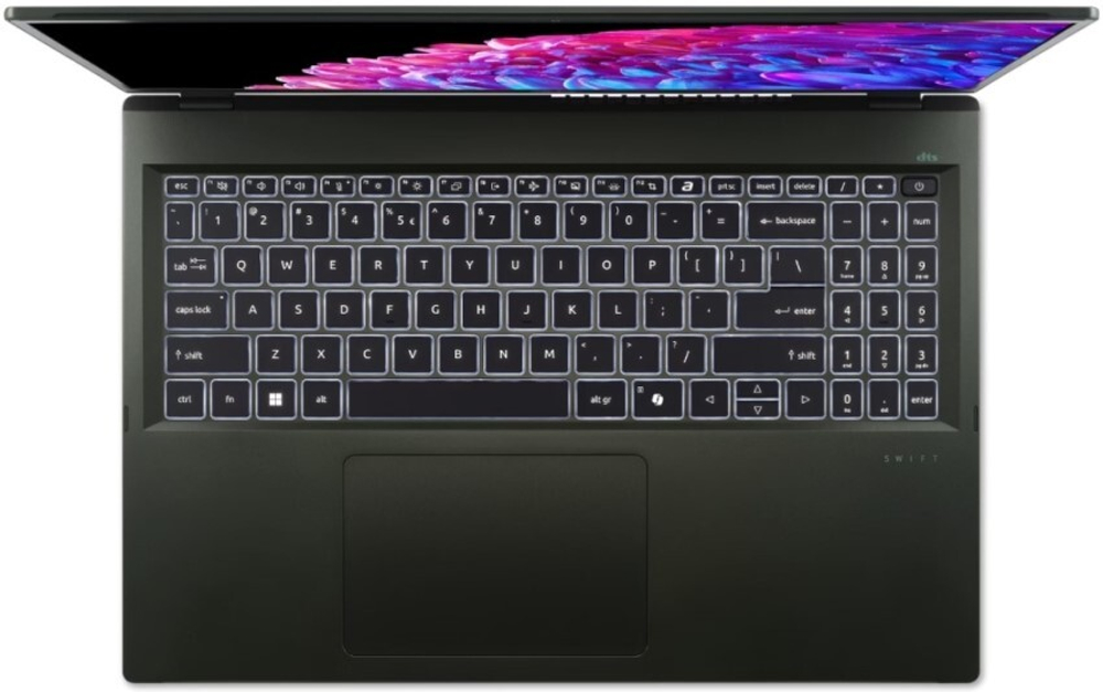 Ноутбук  Acer Swift Edge SFE16-44-R2RD 16 ", Ryzen 7, 16 Гб RAM, 1 Тб SSD, Radeon 780M, Черный