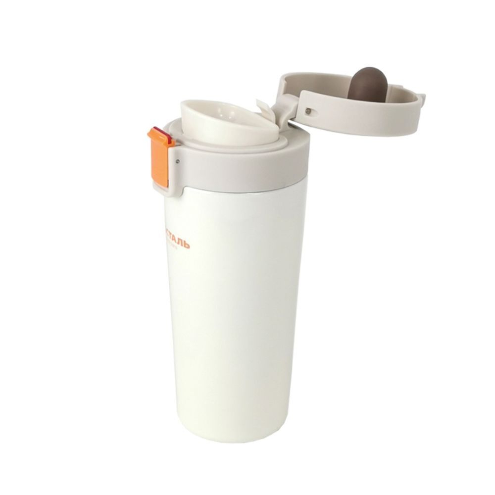 Термос нержавеющая сталь, 0.4 л, Biostal, колба нержавеющая сталь, белый, NMT-400W