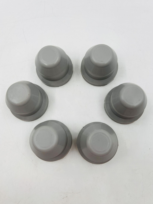 Колпачок на колесную гайку для ГАЗ-3302, ГАЗель цвет серый 6шт