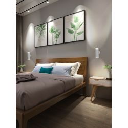 Декоративная подсветка ЭРА WL45 WH MR16 GU10 12Вт белый IP20 для интерьера, стен