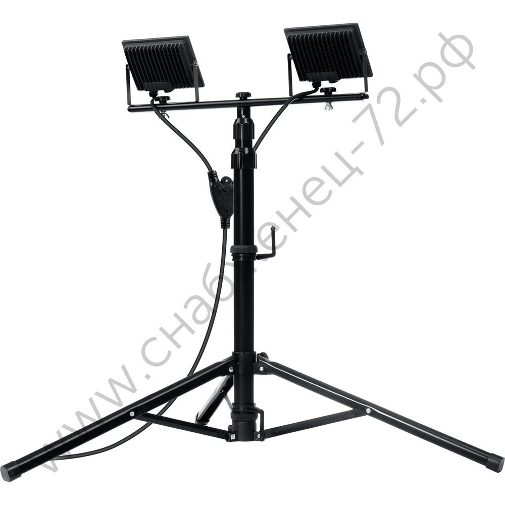 ЗУБР ПСК 30х2 2х30Вт, 6500К IP65, 1.6м Светодиодные прожекторы на штативе Профессионал (57145-2-30)