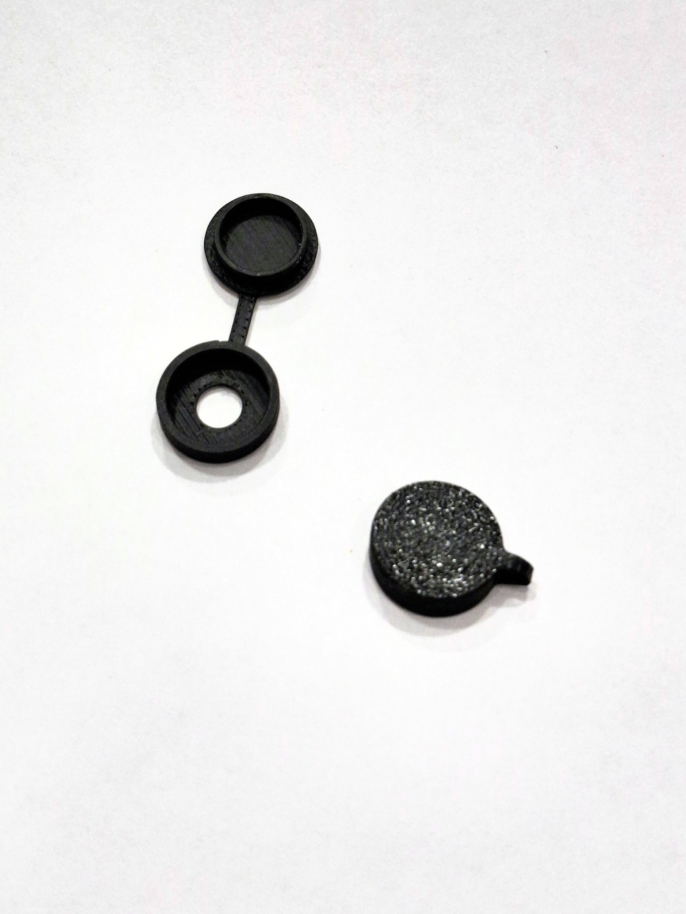 Пластиковые заглушки для саморезов, черные - 100 шт.