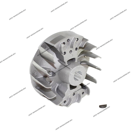 Маховик для китайских бензокос с объемом двигателя 43см3, D-110х14,5х11мм, H-47мм