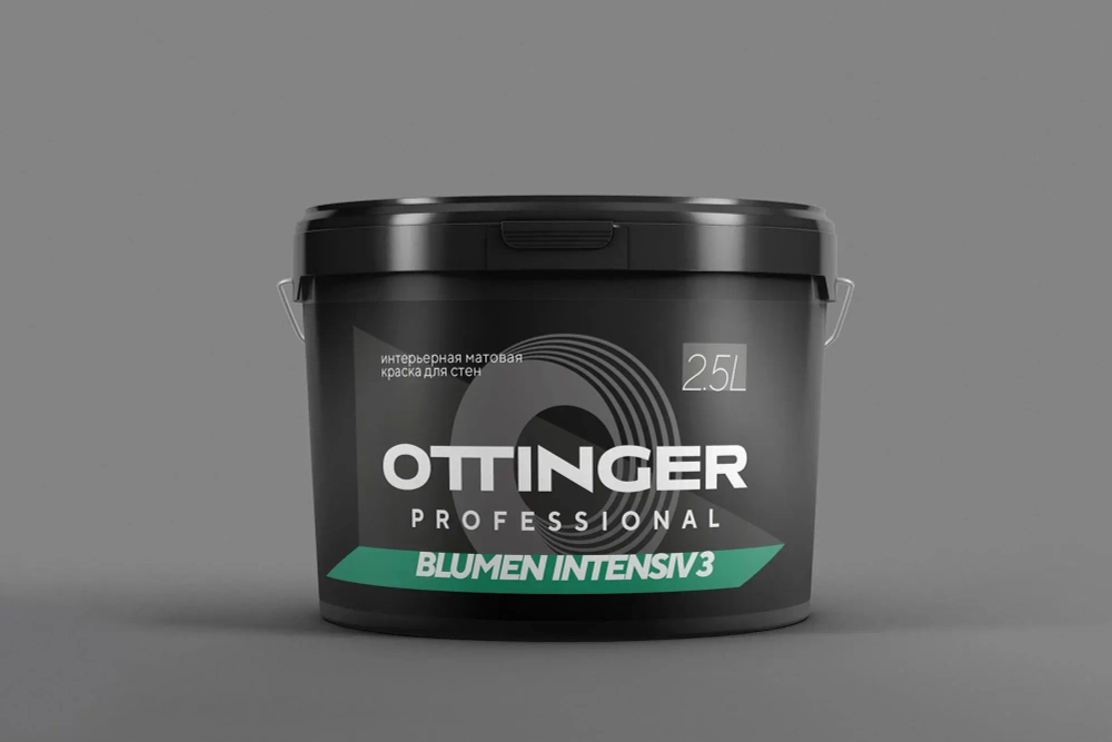 Краска дисперсионная акриловая Ottinger Blumen Intensive 3 интер. белая 2.5л