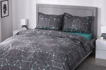 Комплект постельного белья ESTUDI BLANCO Ramiro 2 спальный, Сатин 175х215 см, 2 спальный