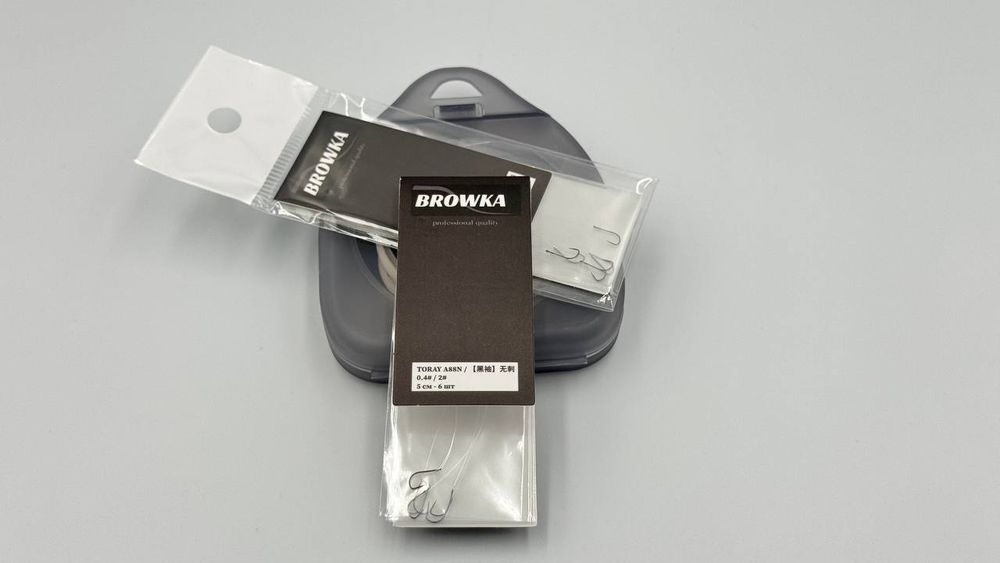Поводки BROWKA с крючками рукав для микро рыбалки