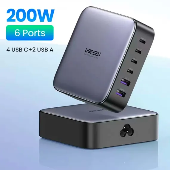 Ugreen CD271 Nexode 200W USB-A - USB-C Grey