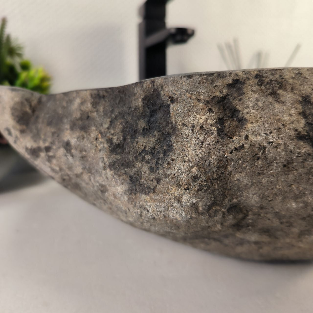 Каменная раковина из речного камня RS-05488 (48*42*15) 0861 из натурального камня