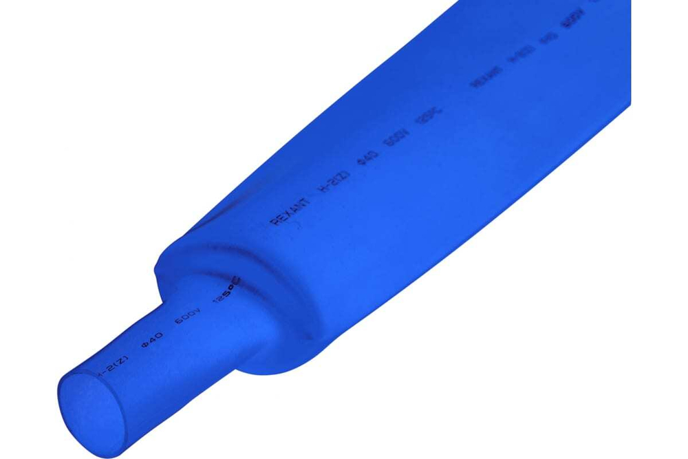 Термоусадочная трубка REXANT ТУТнг 40.0/20.0 мм, 1м, 10 шт, синяя 24-0006