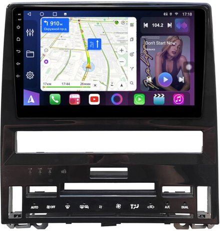 Магнитола для Toyota Avalon 5 2018-2022 (большая рамка) - FarCar BM10-9702 монитор 10" QLED на Android 13, ТОП процессор, 4Гб+32Гб, CarPlay, 4G SIM-слот