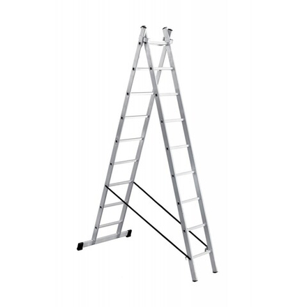 Лестница алюминиевая 2 секционная  2*9  UFUK PRO 411209