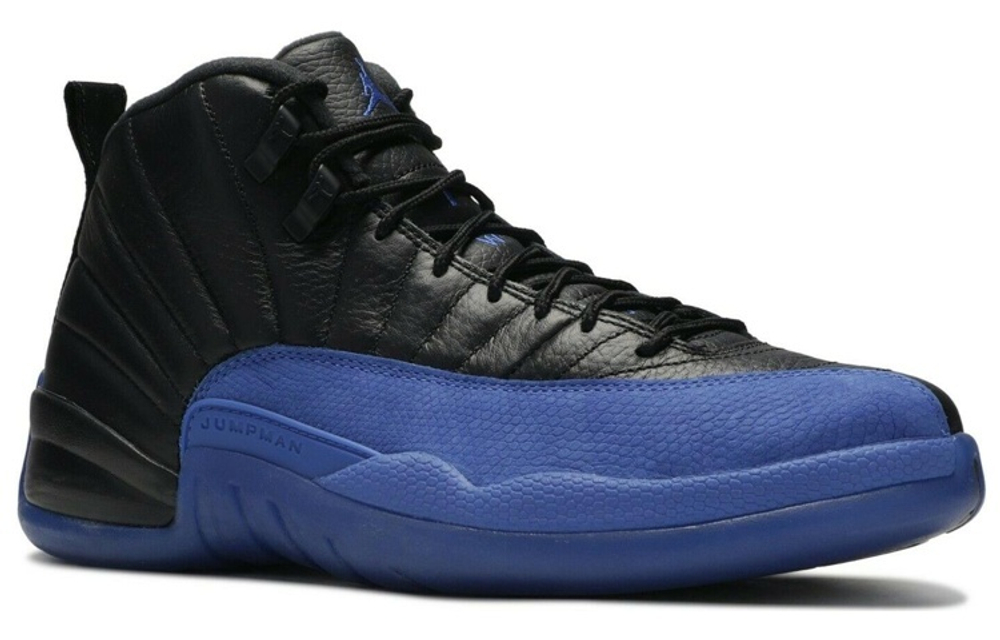 Jordan Air Jordan 12 Game Royal high-top retro basketball shoes men's black and Blue