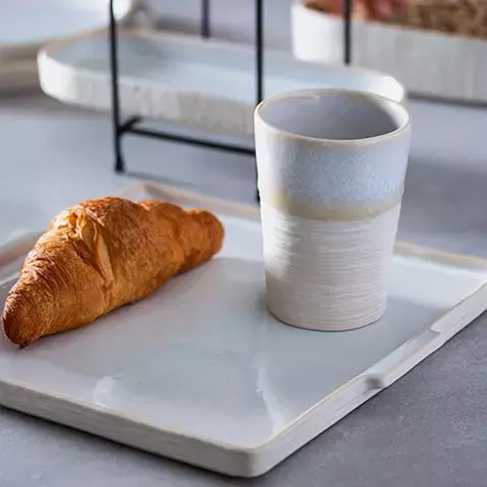 Блюдо глубокое 9х18см Costa Nova Notos белое