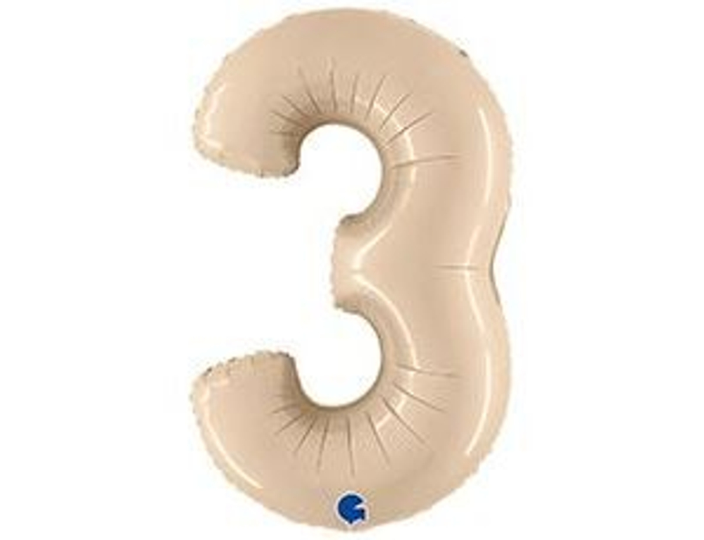 Г ЦИФРА 3 40" Сатин Крем