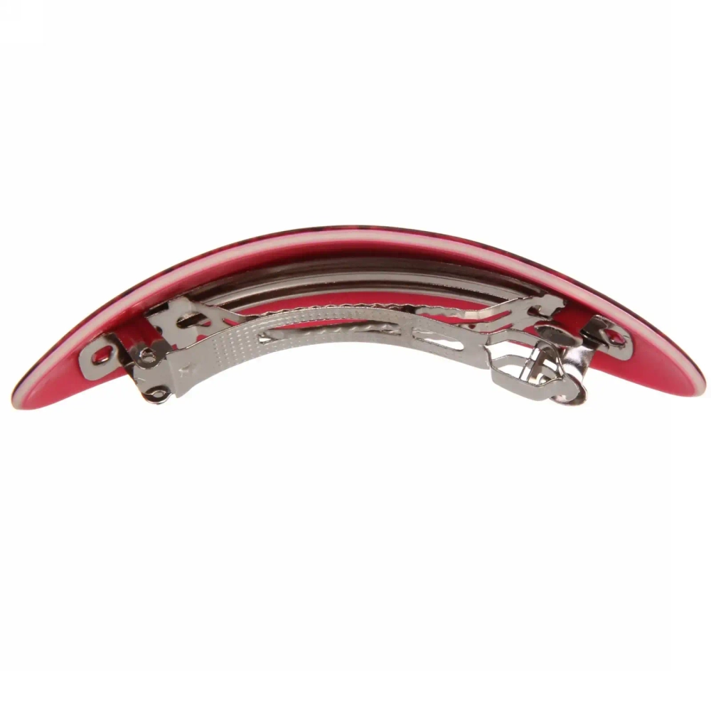 Заколка автомат «Lady Collection - Кружево», овал, 6 цветов, 9*2,5см (Кокетка)