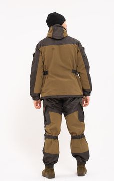 Костюм "ГОРНЫЙ -5" кур+бр (Брезент/Таслан, флис. Хаки)