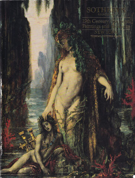 Каталог аукциона Sotheby's, Нью-Йорк, Европейская живопись и графика XIX века от 24 октября 1989 года