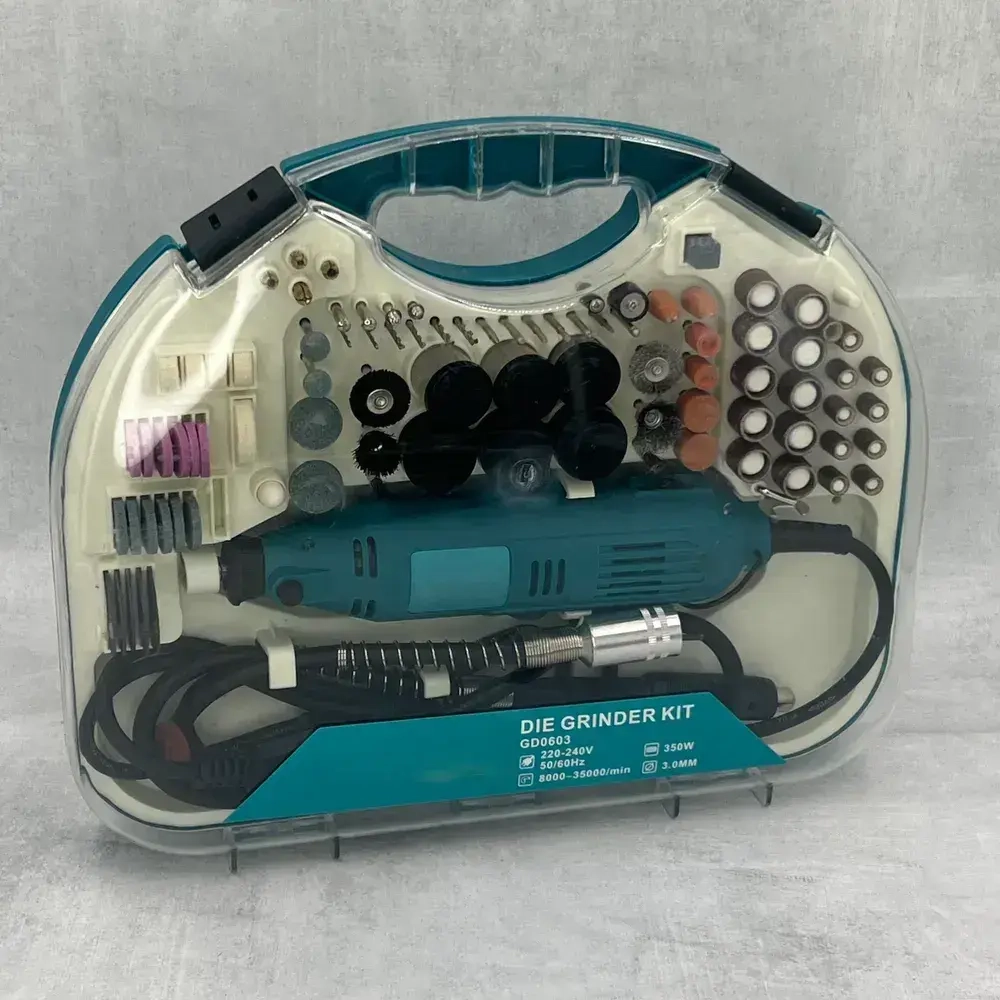 Гравер электрический с насадками и гибким валом в кейсе Mkt сетевой/граверная машинка с набором насадок Mkt