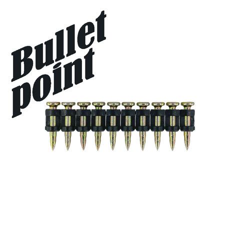 Усиленные дюбель-гвозди EG Bullet-Point 25 по бетону, металлу тип CN (1000 шт.)