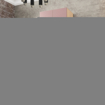 Шкаф Агератум МДФ двухсекционный с антресолью Лайн бохо (0,27) А10017 матовая - Дуб Сонома 3025  100*60*240