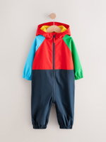 Комбинезон непромокаемый с флисовой подкладкой для мальчика Next Q60-449, Синий, Красный