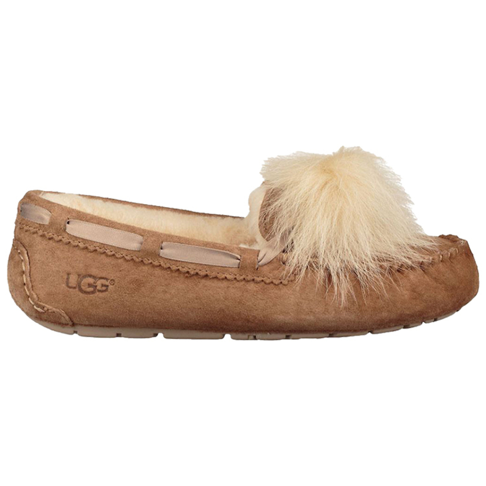 Мокасины UGG DAKOTA Pom Pom, 1019015-CHE