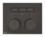 Термостат Gessi HI-FI, до 3-х функций одновременно, встраиваемый, настенный, цвет Black Metal Brushed PVD
