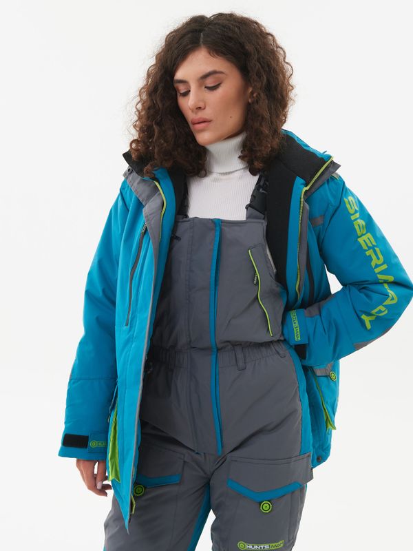 Костюм зимний Женский Siberia Lady ткань Breathable цвет Бирюза/Серый