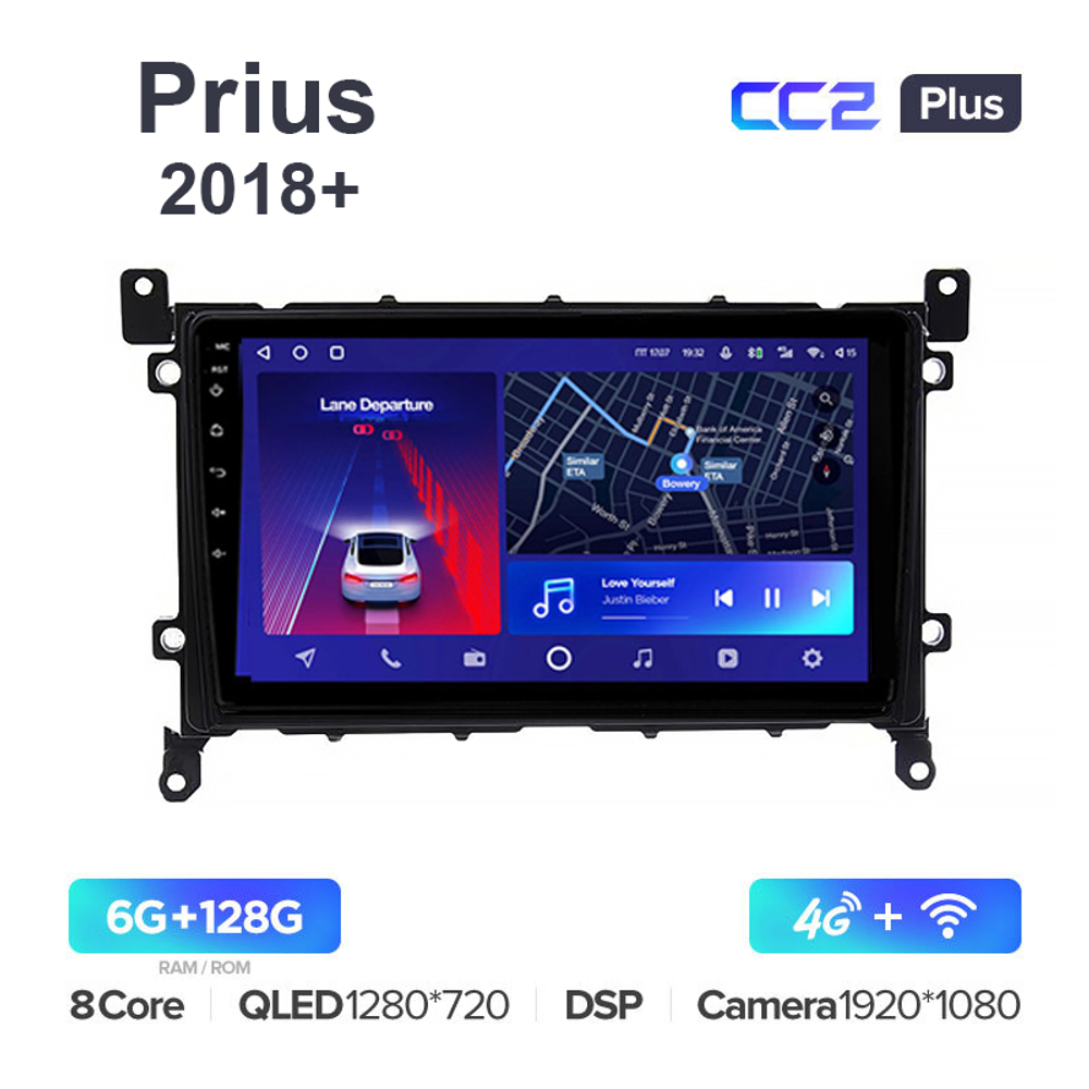 Teyes CC2 Plus 9"для Toyota Prius 2018+