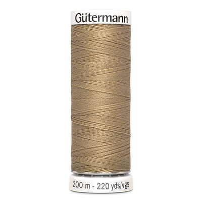 01 Нить Sew-All 100/200 м для всех материалов, 100% полиэстер Gutermann 748277 (265 серо-песочный)