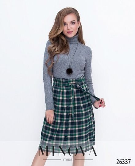 Юбка 1121-темно-зеленый Minova Фото 2