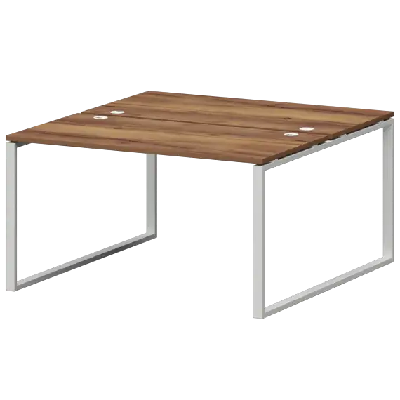 Бенч двойной на металлокаркасе СМС2-О-18К.149.Пр25  1800x1496x750 Смарт