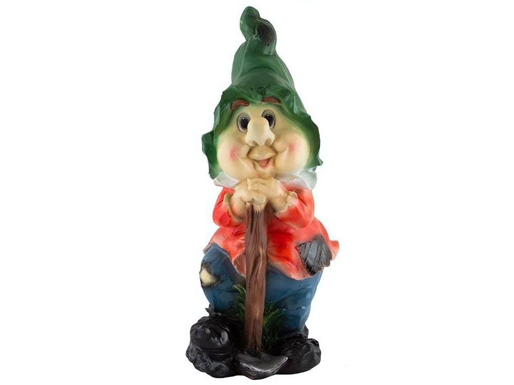 Фигура садовая "Гном с мотыгой" 20*20*50см, полистоун Фигура садовая "Гном с мотыгой" 20*20*50см, полистоун