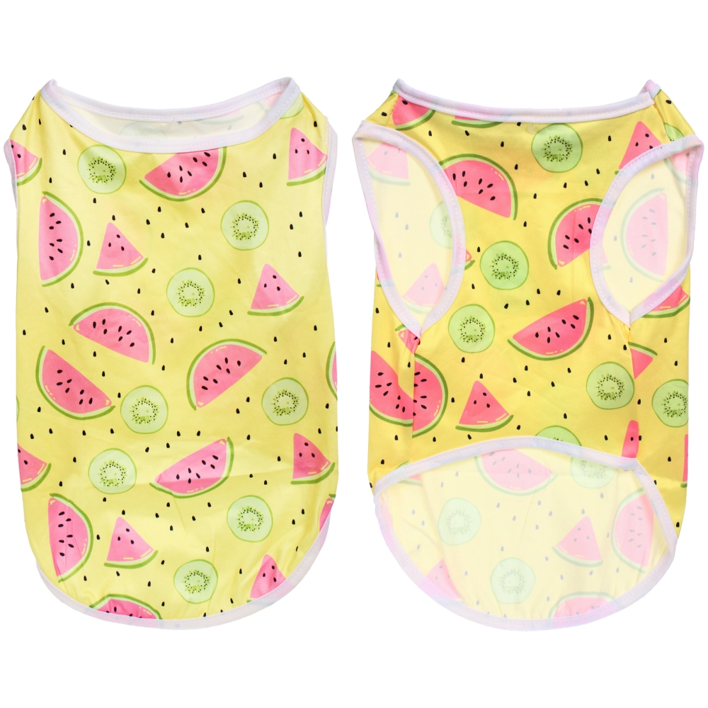 Майка для кошек и собак мелких пород «БРО на стиле», арбузики, размер L (длина спинки 33см, объем груди 38см, от 7 до 9кг)