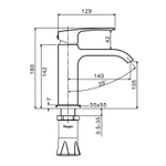 Смеситель для раковины Raglo R02.10.09, графит