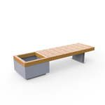 Лавка Rail Road 03 с вазоном