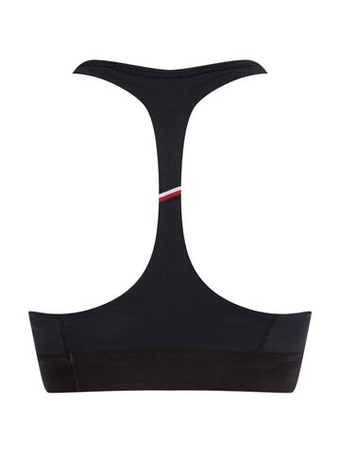 ТОП теннисный Tommy Hilfiger Mid Intensity Graphic Racer Bra - черный