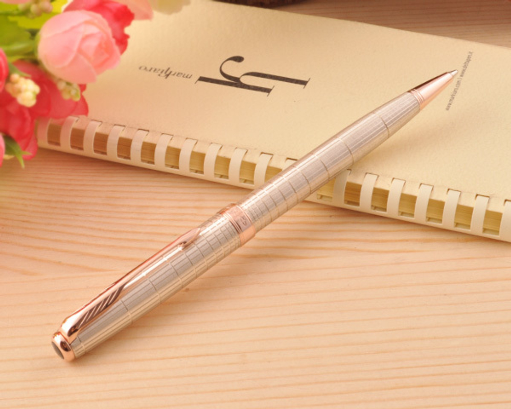 Шариковая ручка Parker Sonnet K535 Very Premium Feminine Silver PGT