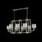 Подвесная люстра Crystal Lux Nicolas SP8 L1000 Gold/White