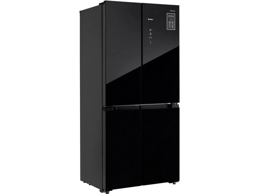 Холодильник Tesler RCD-482I черное стекло