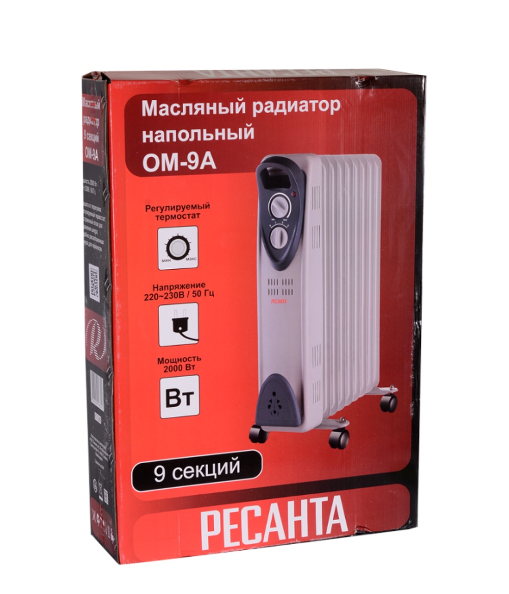 Масляный радиатор РЕСАНТА ОМ-9А
