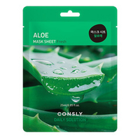 Тканевая маска для лица с экстрактом Алоэ Вера Consly Daily Solution Aloe Mask Sheet 5шт