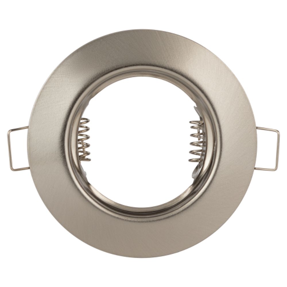 Светильник встраиваемый штампованный ЭРА ST3 SN под лампу MR16 GU5.3 сатин никель | Штампованные встраиваемые светильники