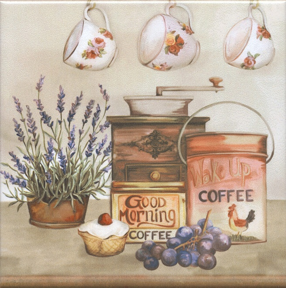 Kerama Marazzi Декор Пикарди Кухня 15х15х6,9 HGD\A241\17000